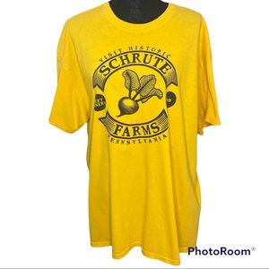 The Office Schrute Farms Golden Yellow Tee